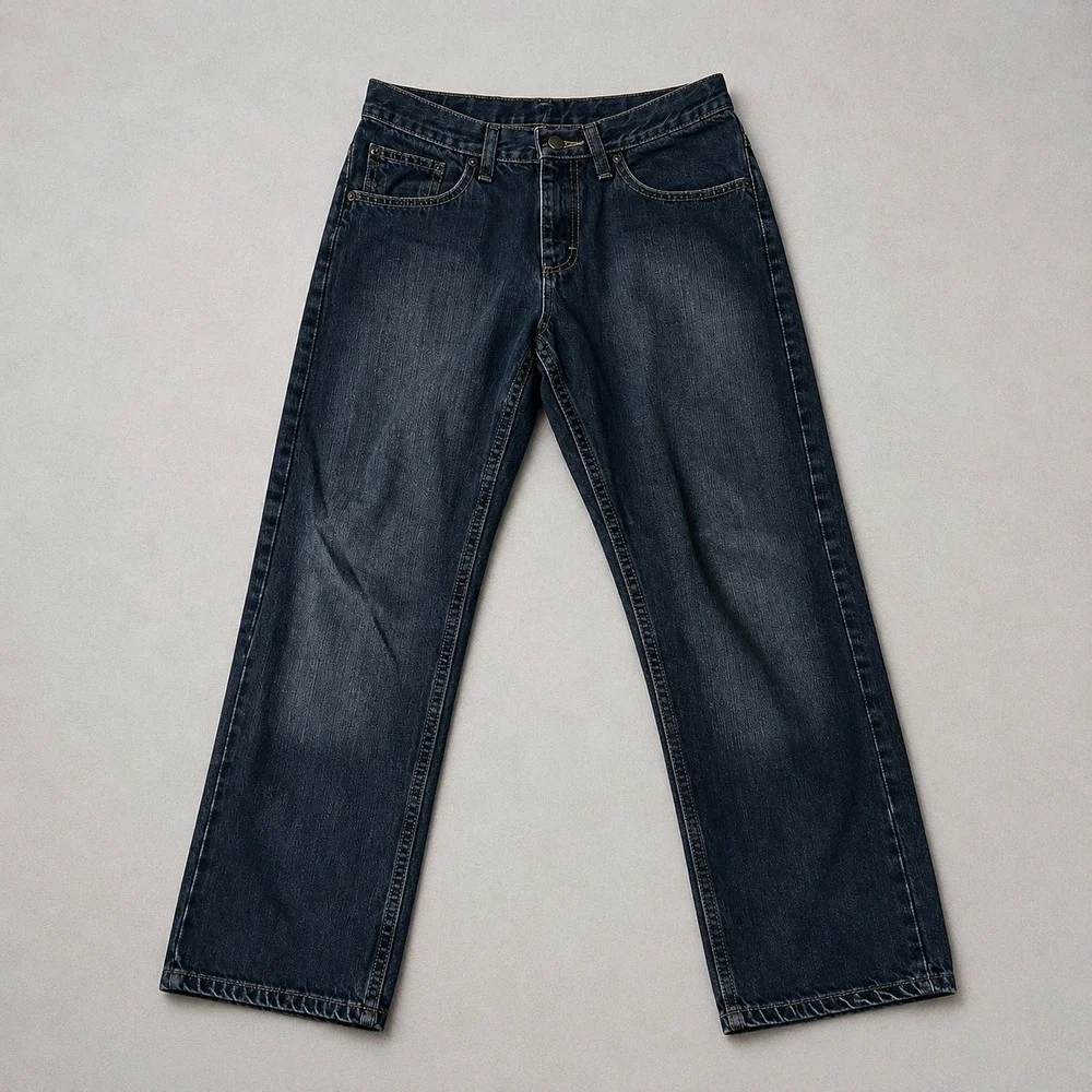 Levi's 550 Jeans Mens 42x32 Blue Relaxed Fit Tapered Denim Pants Medium Wash